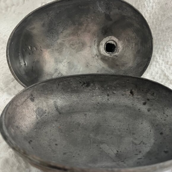 Vintage Pewter / Brass Duck Trinket Box 4.5 in tall **BUNDLE with LG Duck $60* - Picture 8 of 12